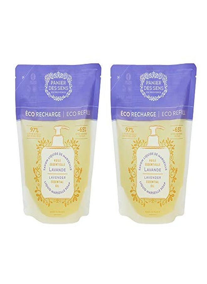 PANIER DES SENS EcoRefill Liquid Marseille Soap Lavender Made In France 2X 16.9Floz/500Ml  - Image 1
