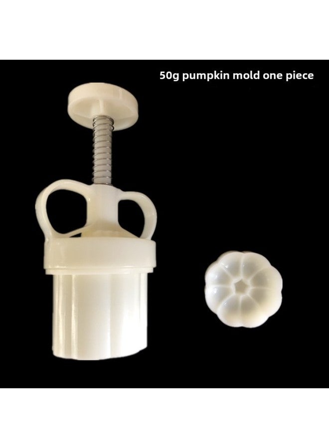 Pumpkin-shaped Quantitative Adjustable Hand-pressed Mung Bean Cake Moon Cake Food Cake Mold Upgrade Enhanced-Specifications:25 Grams Of Pumpkin In One Piece-Color:White - Image 3