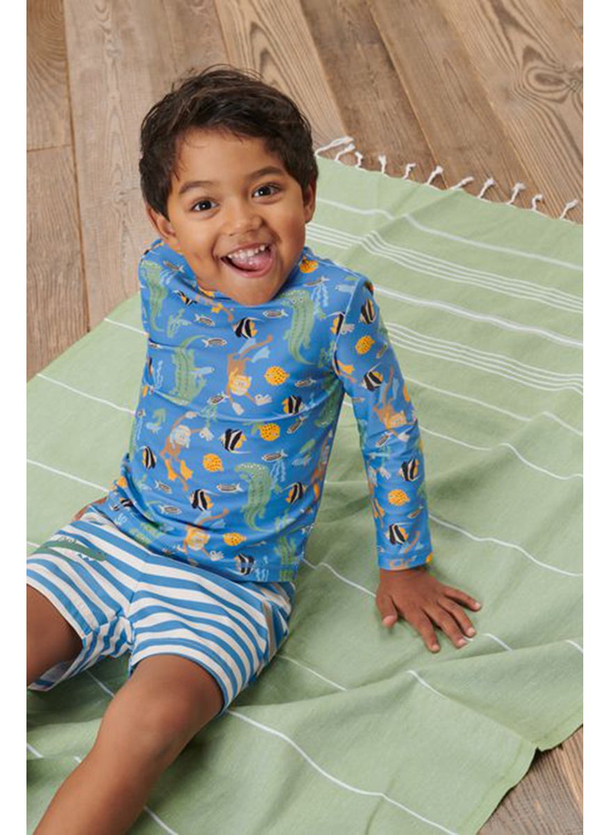 Tchibo Toddlers Boy  Long Sleeve Graphic Print Shirt, Multicolor  - Image 1