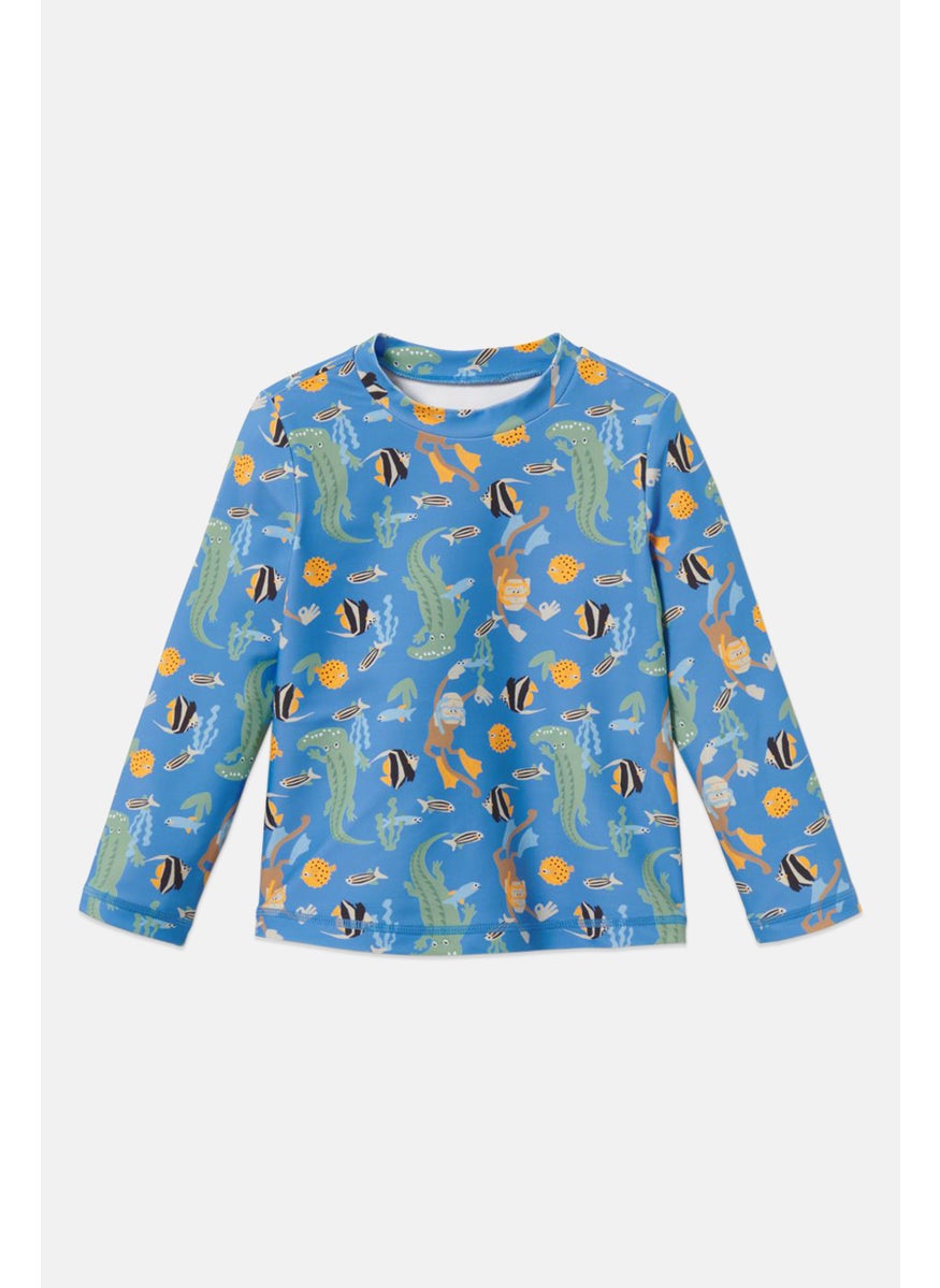 Tchibo Toddlers Boy  Long Sleeve Graphic Print Shirt, Multicolor  - Image 2
