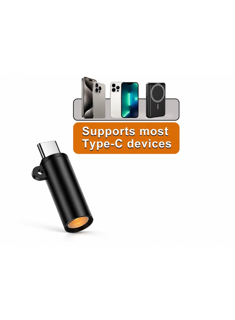5 Type-C Portable Lighters, Cell Phone Port and Electric Lighter, USB-C Portable Outdoor Pocket for Emergency Flameless and Gass - Image 2