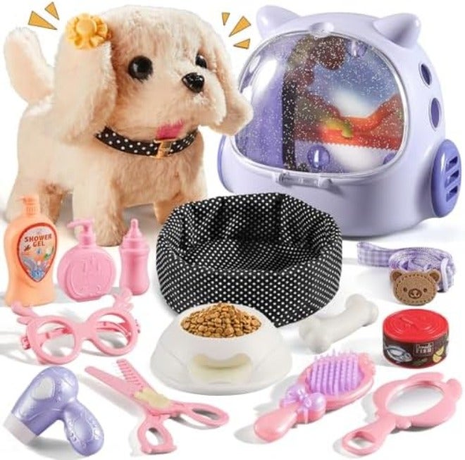 Vanvimen 16-Piece Interactive Robot Dog Toy Set for Girls and Boys, Ages 3-8, Perfect Birthday Gift - Image 3