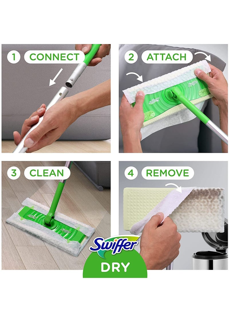 Swiffer - Sweeper Dry Sweeping & Mopping Cloth Refills for Floor mop, Sweeping cloths 84 Count With TRAP + LOCK Technology - Image 1