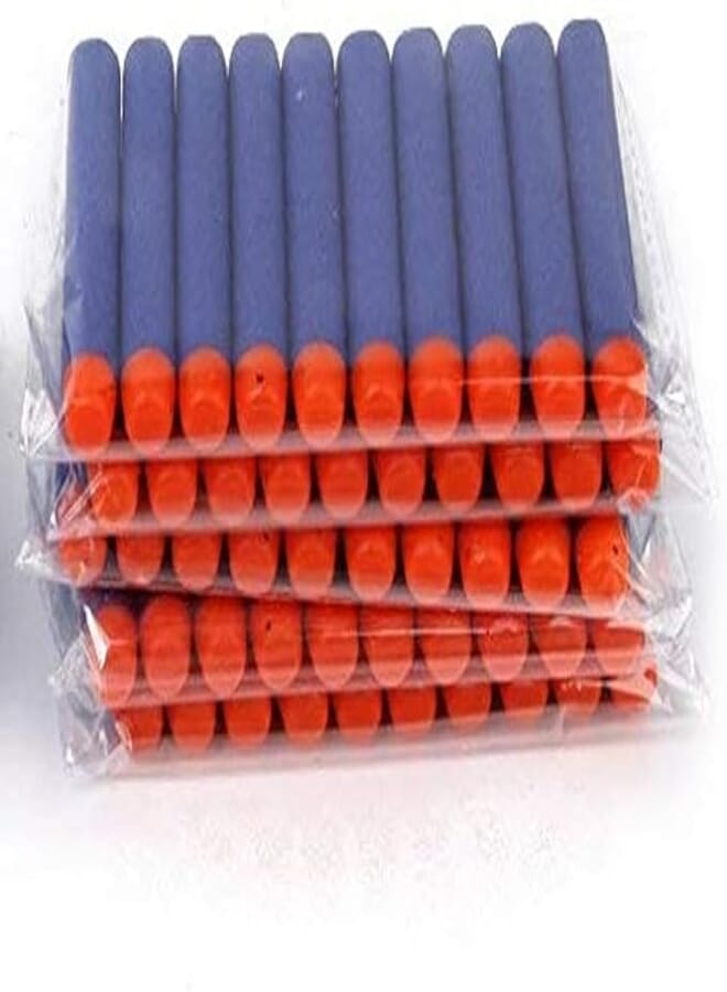 JERN Toy Bullet Foam Dart Bullets for Nerf N-Strike Elite Guns, Blue (Pack of 50)