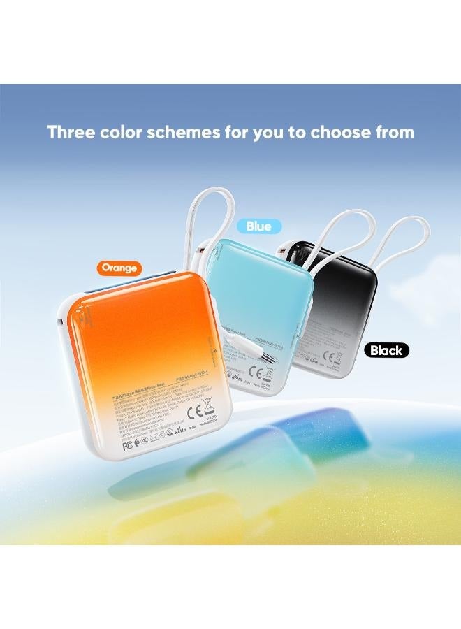 Vidvie 10000mAh 22.5W Mini Power Bank with Digital Display - Orange - Image 4