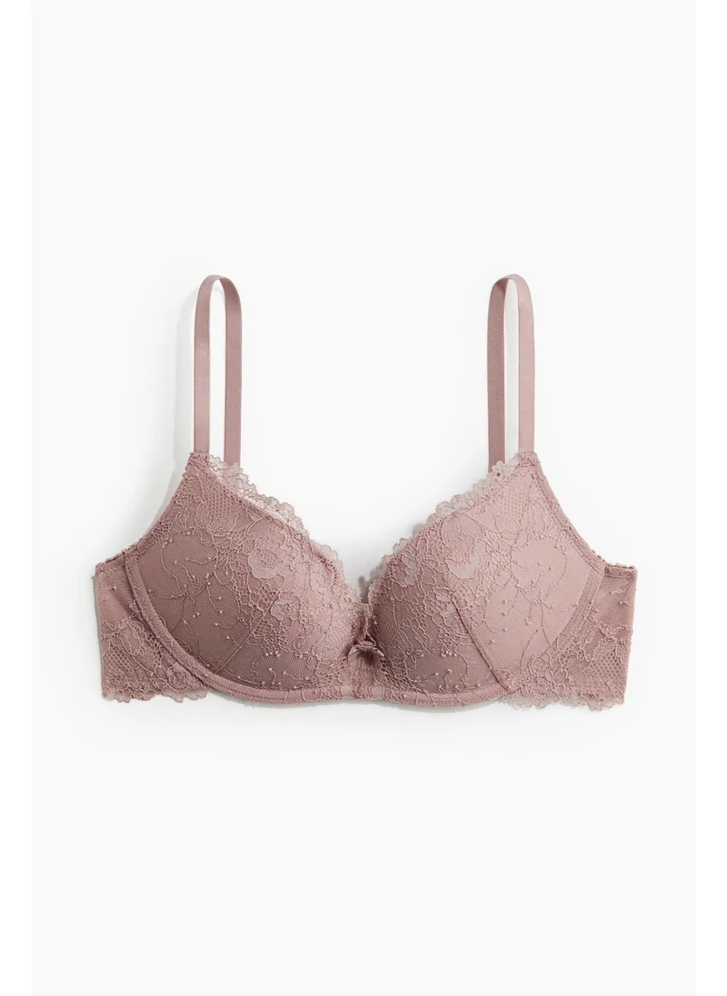 H&M Non-wired lace push-up bra
