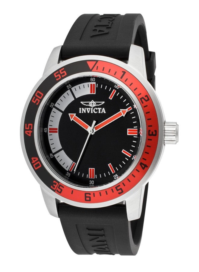 Invicta Men's 12845 Specialty Black Dial Watch, Red, Standard, 12845 - Image 1