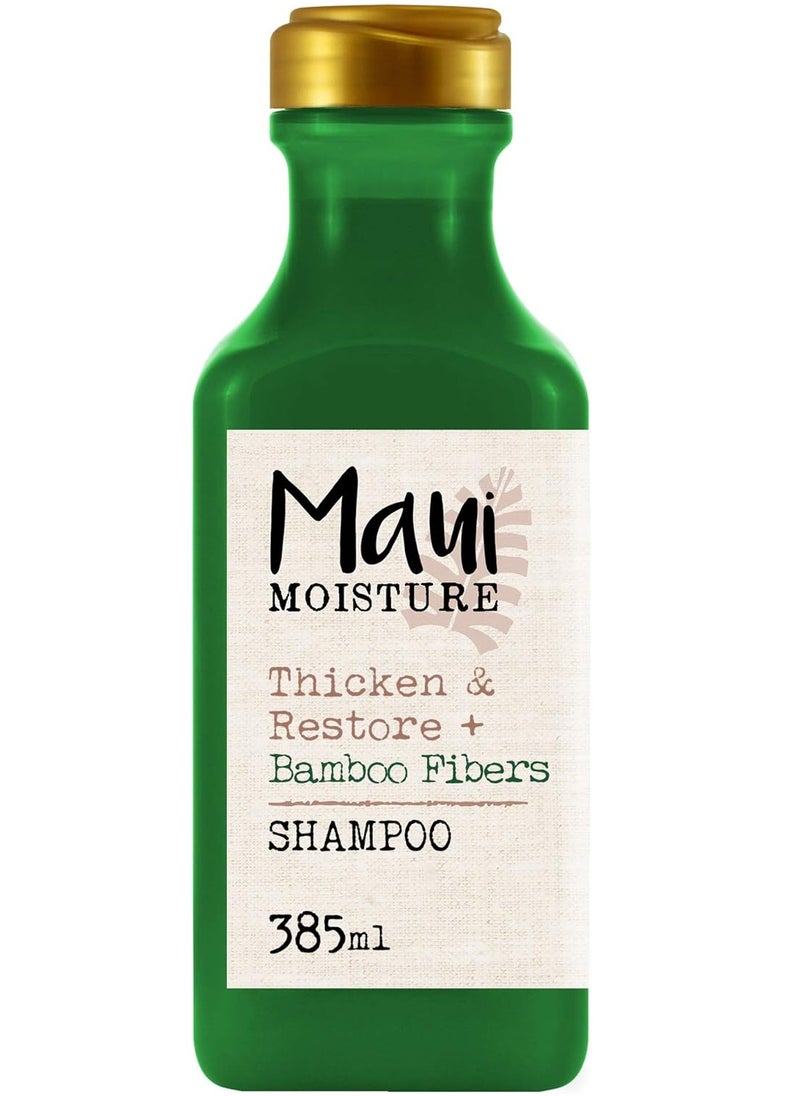 MAUI MOISTURE - Thicken And  Restore With Bamboo Fibers Shampoo 385ml - Image 1