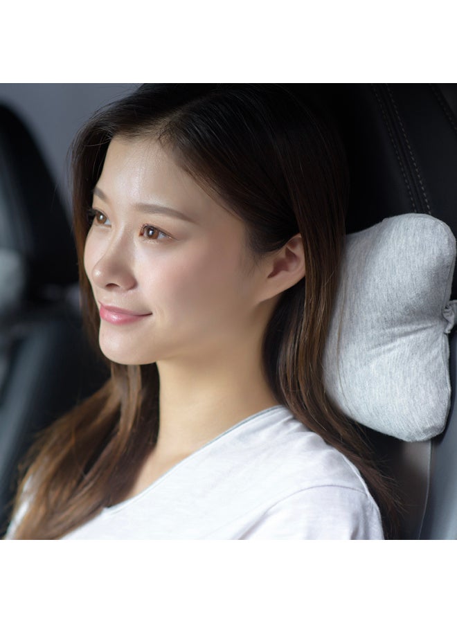 JD.com Jd Jingzao Pure Thai Imported 93% Natural Latex Granule Bone Pillow, Car Headrest, Pure Cotton Dark Gray - Image 3