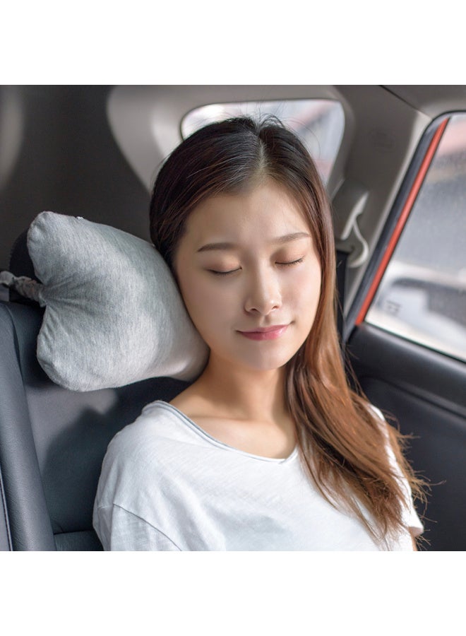 JD.com Jd Jingzao Pure Thai Imported 93% Natural Latex Granule Bone Pillow, Car Headrest, Pure Cotton Dark Gray - Image 5