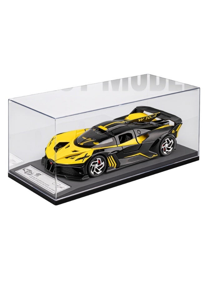 Bugatti High-Detail Alloy Car Model with Realistic Lighting  Sound Effects, 1:32 Scale Die-Cast Vehicle, Collectible Display Model for Adults  Kids - Image 1