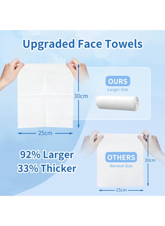CLEAN SKIN Disposable Face Towels, Clean Skin Towels for Makeup Removal, Ultra Soft, Thick & Absorbent, Face Wipes for Cleansing & Daily Skincare, Biodegradable, 50 Count(1 Box) - Image 5