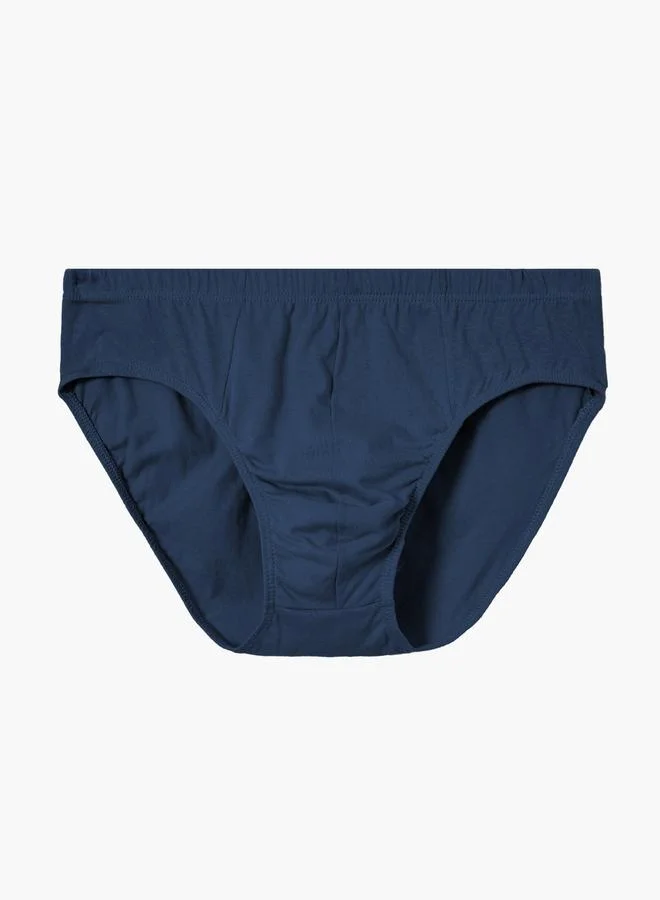 Navy Blue Solid Brief