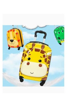 Generic Kids Luggage Travel Suitcase Children's Carry on Luggage 18" Cartoon Rolling Trolley Case Ride-on Wheeled Suitcase for Children Toddlers Boys Girls  - Image 3