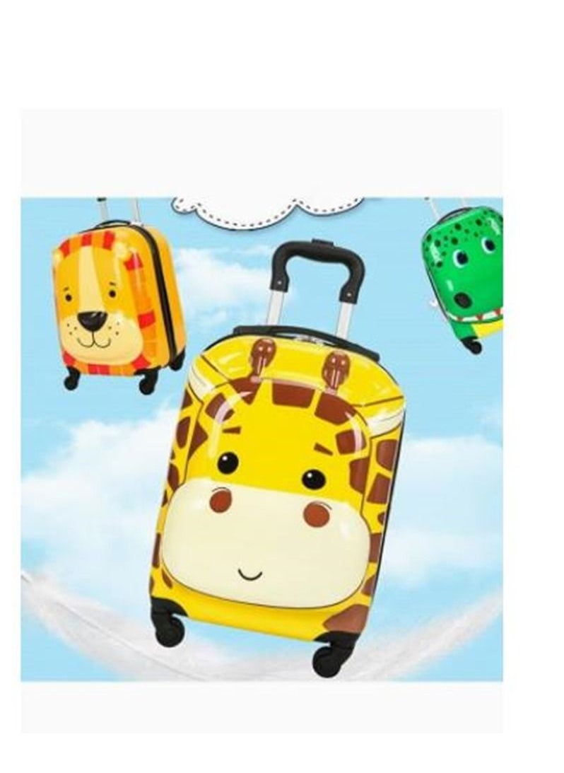 Generic Kids Luggage Travel Suitcase Children's Carry on Luggage 18" Cartoon Rolling Trolley Case Ride-on Wheeled Suitcase for Children Toddlers Boys Girls  - Image 3