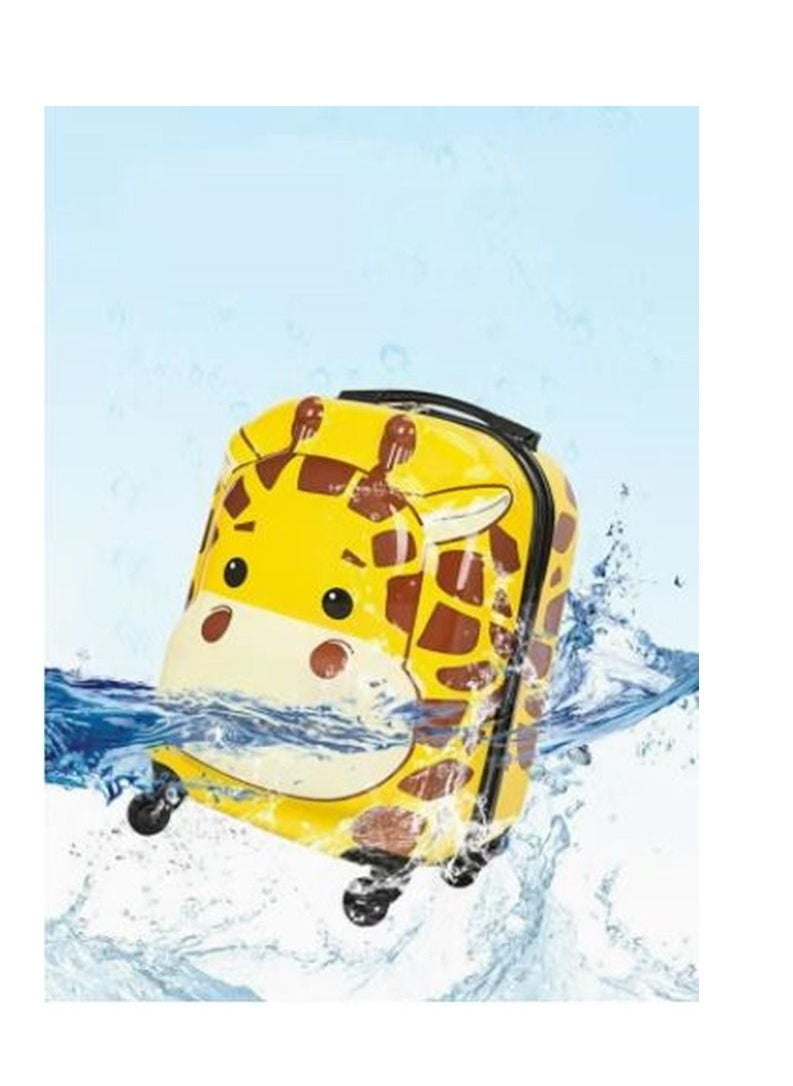 Generic Kids Luggage Travel Suitcase Children's Carry on Luggage 18" Cartoon Rolling Trolley Case Ride-on Wheeled Suitcase for Children Toddlers Boys Girls  - Image 2