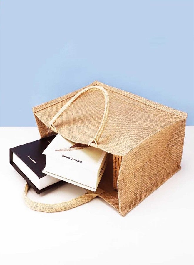 TAVASYA Medium (25 x 30 cm) Reusable Plain Jute Gift Bags with Zip Closure - Pack of 30 | Eco-Friendly Jute Bags for Hampers, Return Gifts, Pooja, Weddings, Festivals & Functions - Image 3