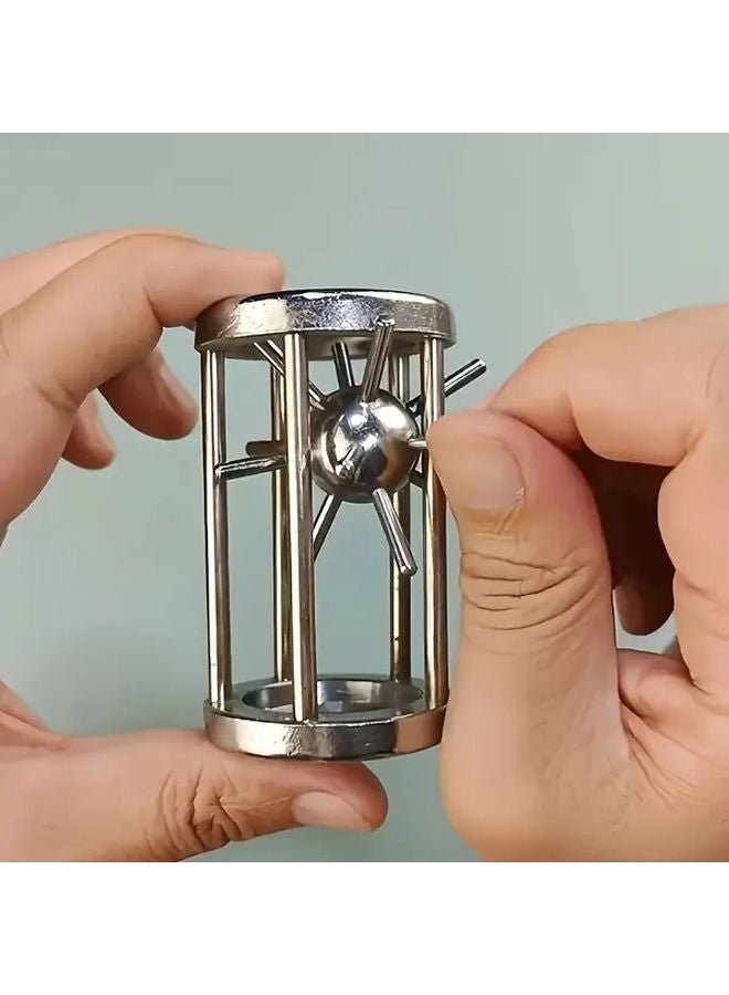 Stainless Steel Cage Challenge Game Adult Multi Layer Puzzle Toy 1 Item - Image 2