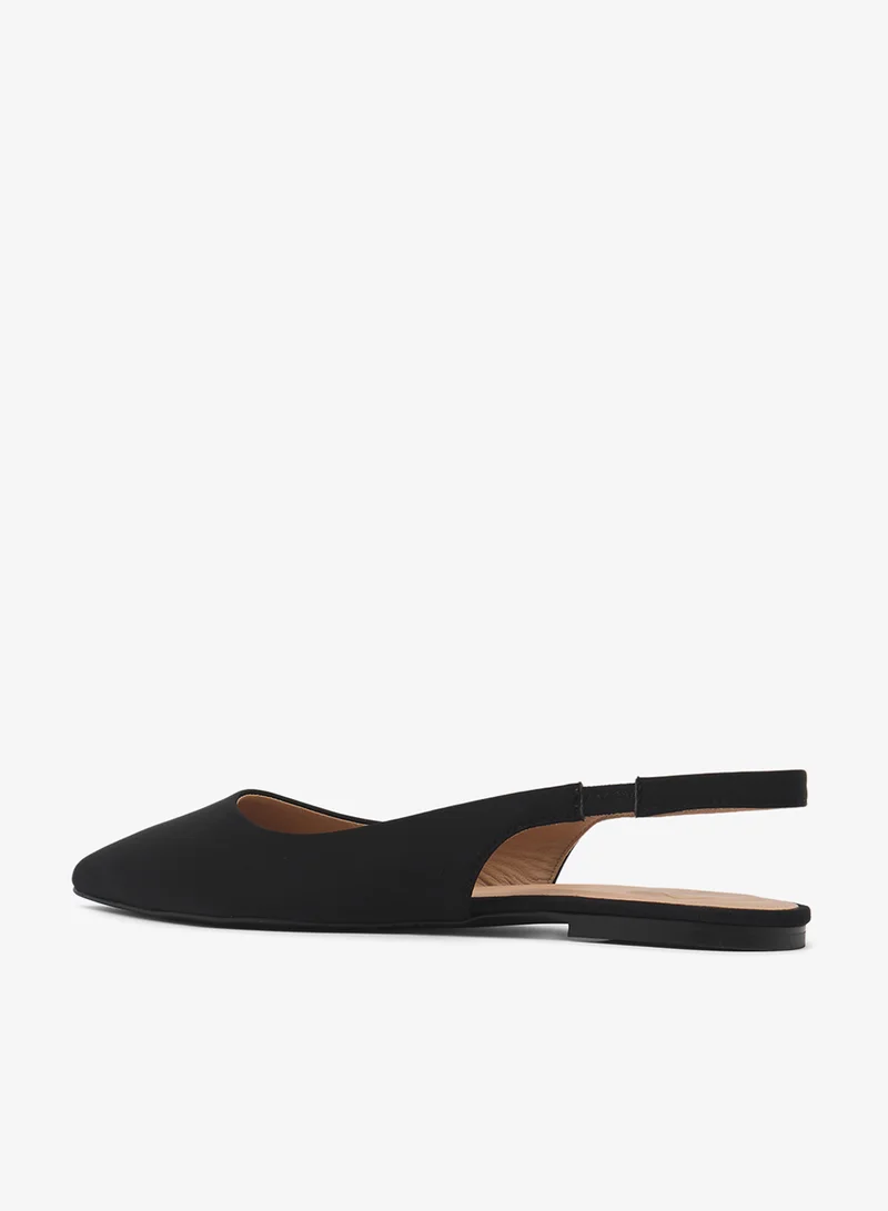 Love Moschino Close Toe Sling Back Ballerinas