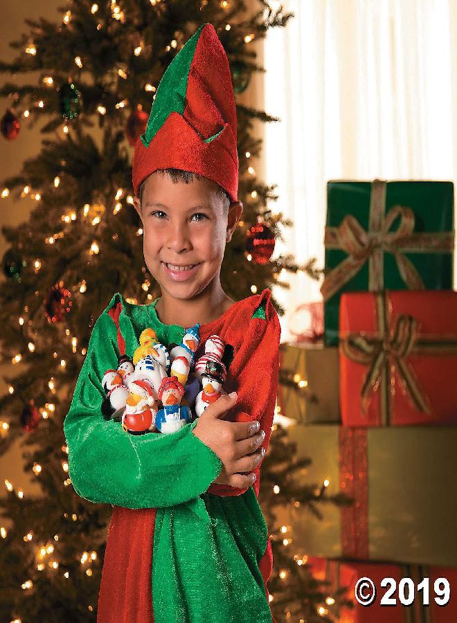 Fun Express Christmas Rubber Ducky Assortment - Bulk Set of 50 Ducks - Party Favors, Handouts, Stocking Stuffer Toys - Image 2