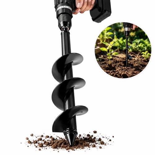 RedBuild 80MM (3.5 Inch) Earth Auger Drill Bit for Planting | Garden Tools | Bulb Planter | Digging Tool - Image 1