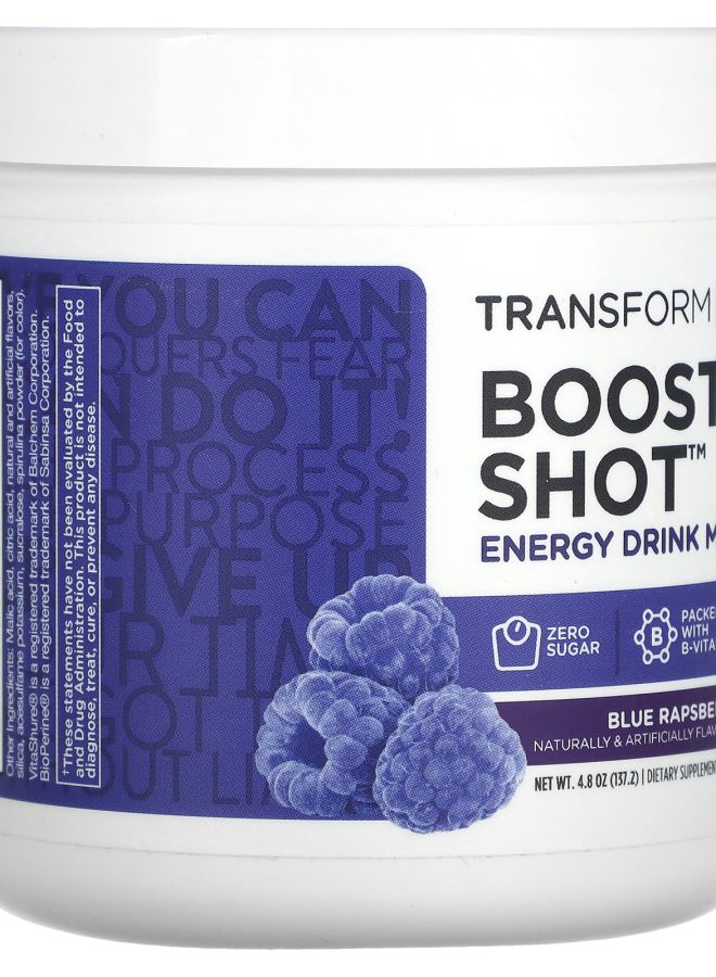 TransformHQ مشروب الطاقة بوست شوت مزيج توت أزرق 4.8 أونصة (137.2 جرام) - Image 2