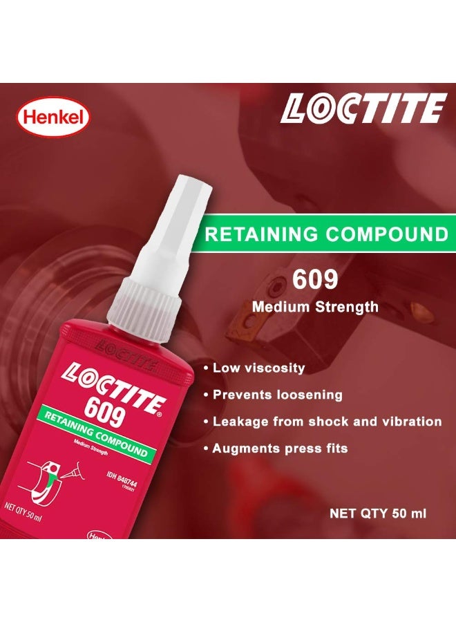 Loctite Henke 609 X 50Ml Retaining Compound General Purpose Green Color  - Image 4