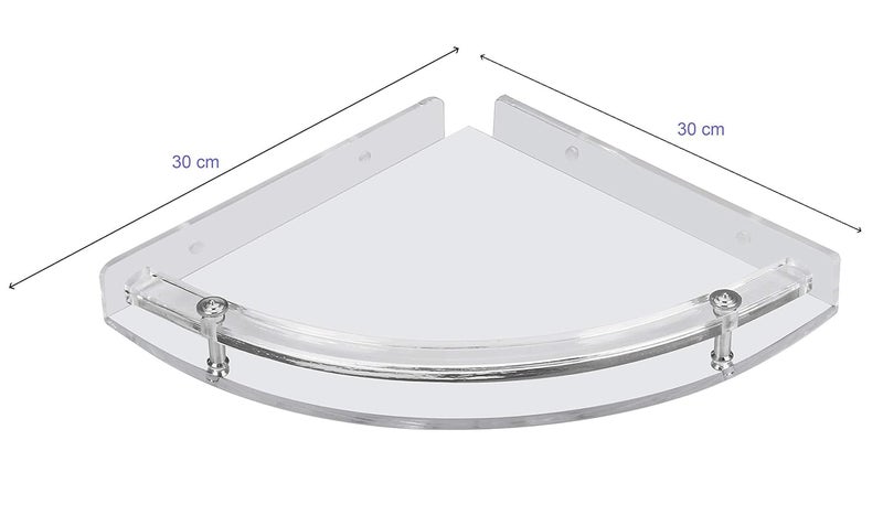 EHKO Heavy Corner Shelf 12'' (6mm) Acrylic Wall Shelf - Image 2