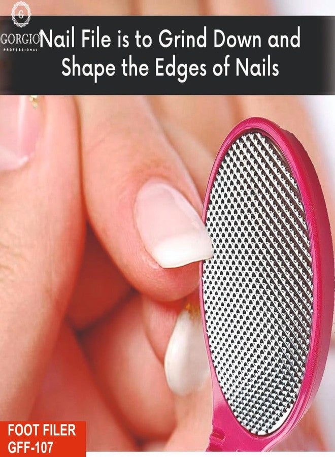 Gorgio Professional 4-Step Pedicure Paddle | Foot Filer for Dead Skin, Cracked Heels, & Callus Removal | At-Home Spa Tool | Colour/Shape May Vary - Image 2