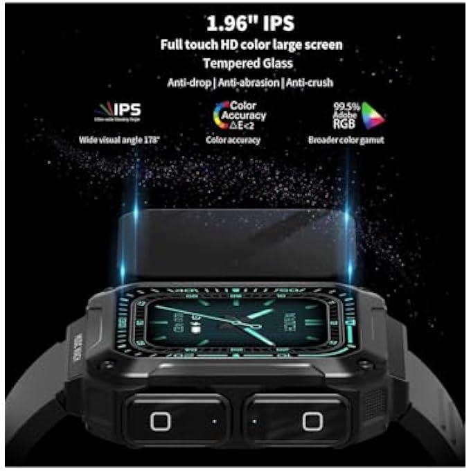 rayihni Smart Watch With Earbuds,Watch Buds Smartwatch,3 In 1 Smart Watch Buit-In 4Gb Memory,1.96" Smartwatches (Call Receive/Dial), Waterproof, Recording, Sleep Monitor, Fitness Tracker For Ios Android - Image 4