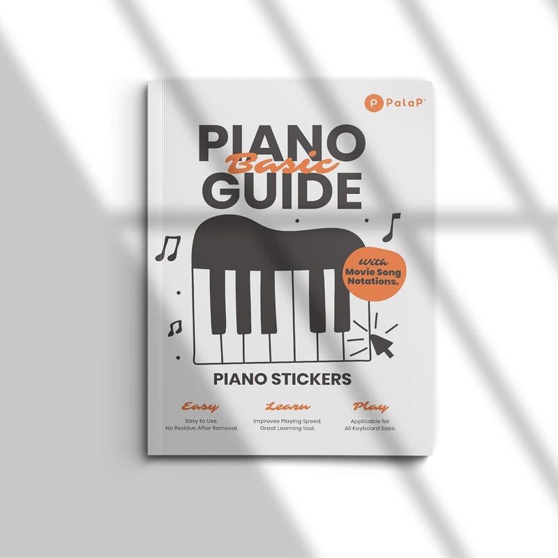 Palap Piano Keyboard Removable Stickers Black & White - Fits for 25, 32, 49, 61, 76 or 88 Keys - Image 5