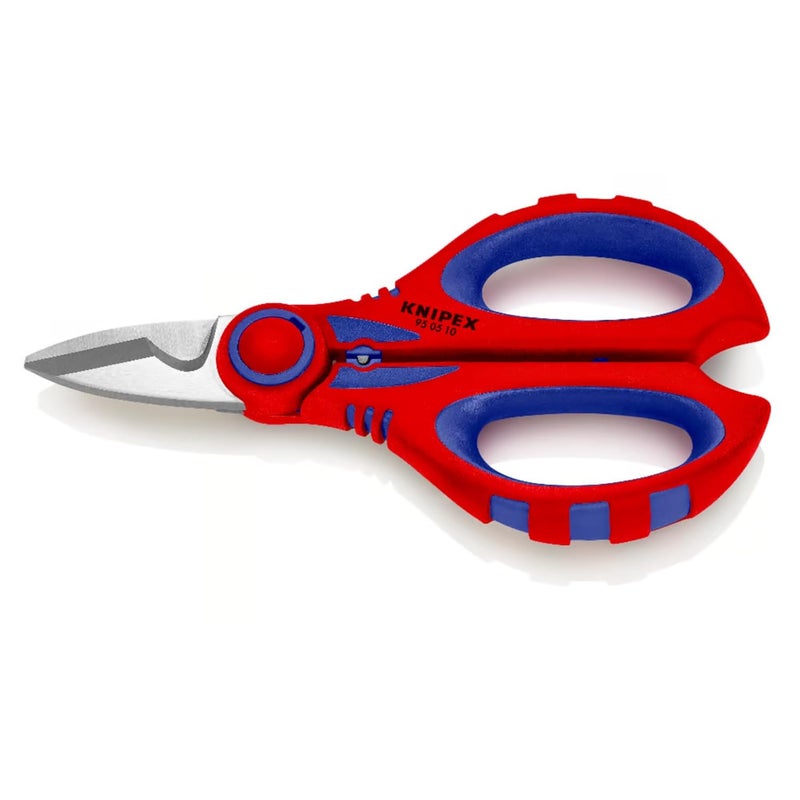 KNIPEX Knipex 95 05 10 SB Electricians Shears with MultiComponent Grips fibreglassReinforced 160 mm Blister Packed  - Image 1