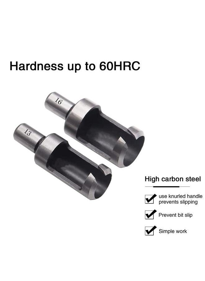 Generic 4pcs Carbon Steel Wood Plug Hole Cutter Drill Bits Set 1/4" 3/8" 1/2" 5/8" Cutting Dowel Power Woodworking Cork Hole Saw Tool  - Image 2