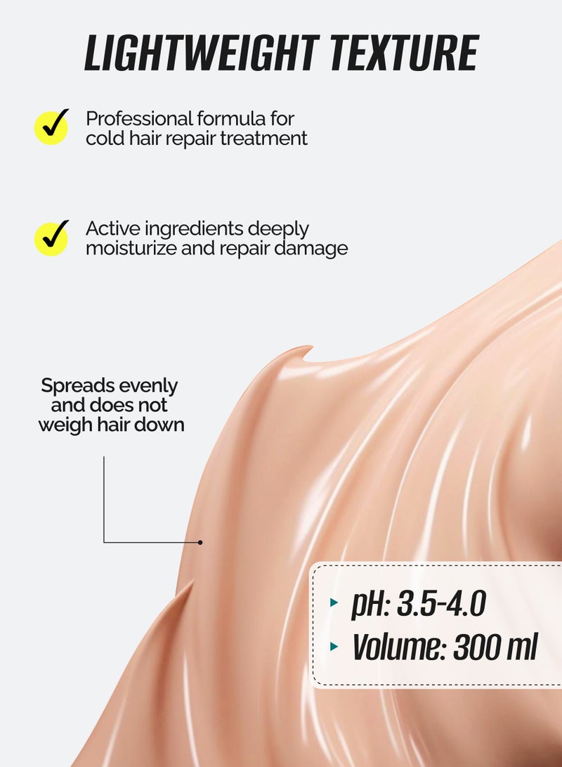 Intensive Hair Restoration Kit – Acid & Amino Fillers for Deep Repair, Moisture & Split Ends Control, 2x300ml
