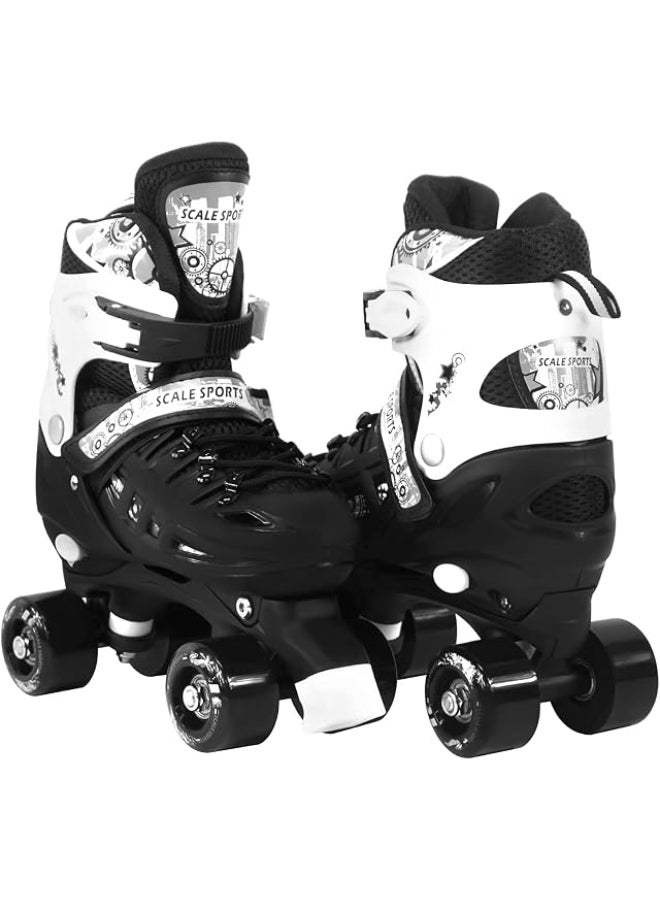 DEXO Inline & Roller Skates Shoes for Kids Youth and Adults, Adjustable inline Skates Shoes for Beginners Complete Set With Helmet and Protection, Large - Image 1