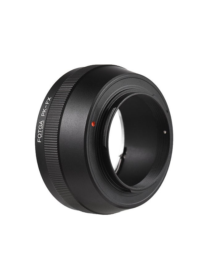 Fotga - Manual Lens Mount Adapter Ring Aluminum Alloy for Pentax K-Mount Lens to Fuji X-Pro1/X-Pro2/X-Pro3/X-E2/X-E3/X-A10/X-T1/X-T2/X-T3/X-T4/X-T10/X-T20/X-T30/X-T30II/X-T100/X-H1 X-Mount Mirrorless Camera - Image 1