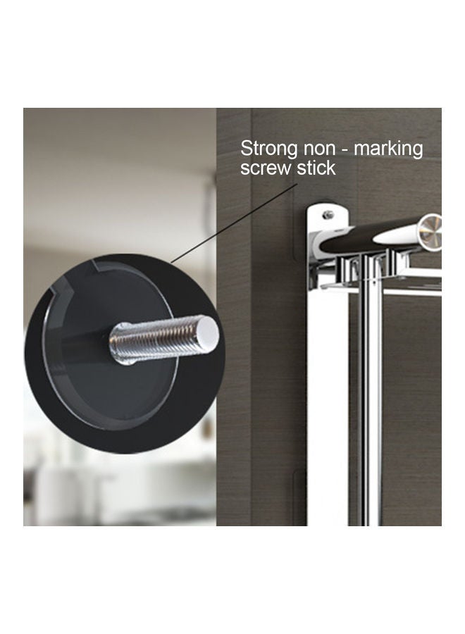 No Punch Strong Adhesive Wall Hook White 14mm - Image 5