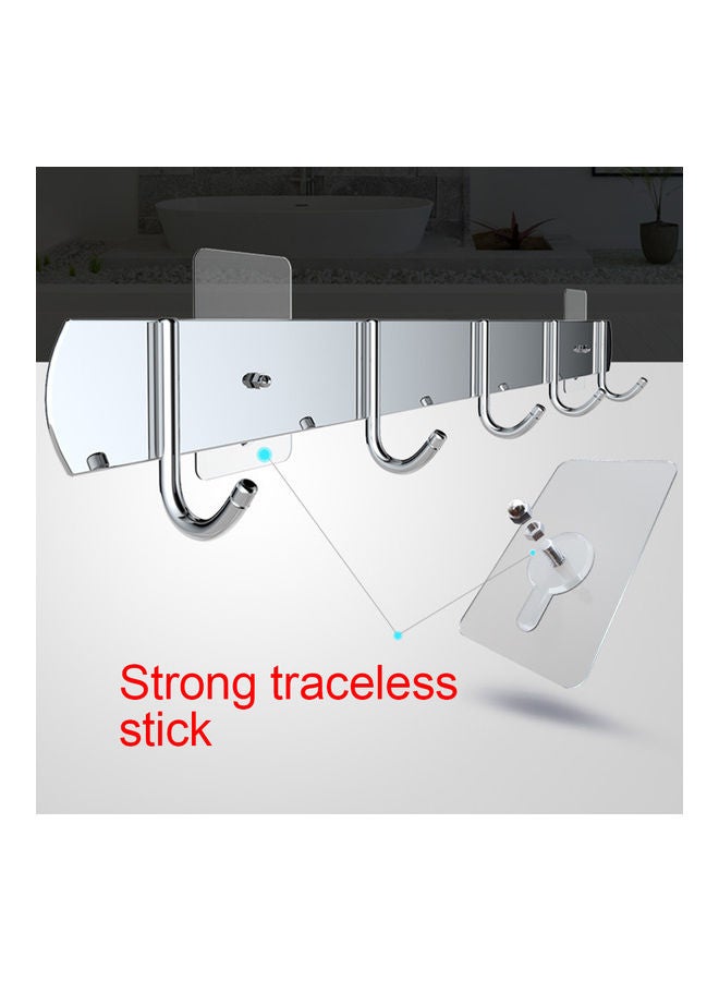No Punch Strong Adhesive Wall Hook White 14mm - Image 4