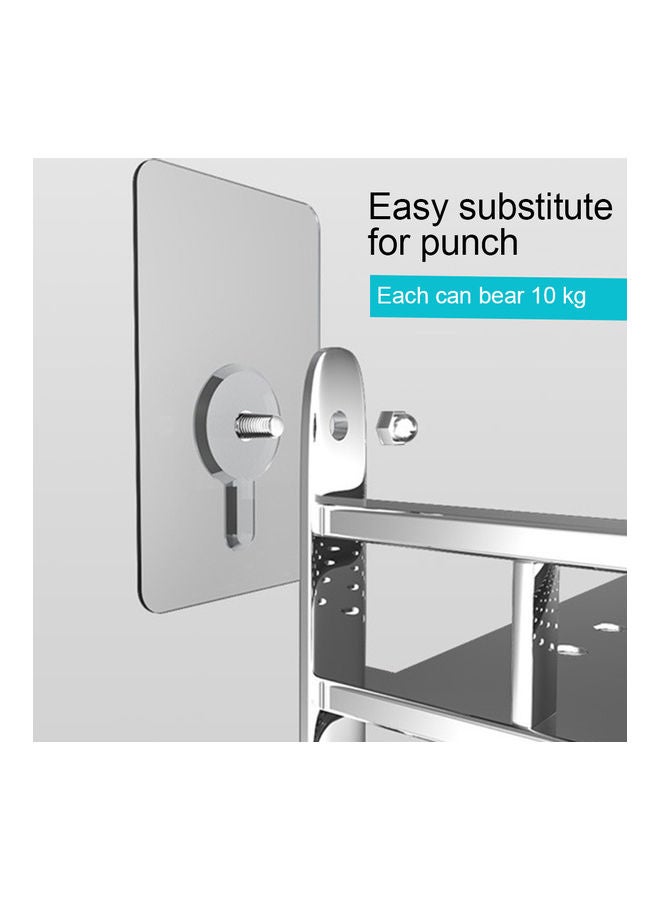 No Punch Strong Adhesive Wall Hook White 14mm - Image 3