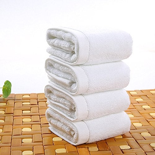 LINENWALAS Set of 12 Face Towel Curtains 550 GSM Soft Touch Face Towels Ultra Soft Quick Dry Towel White - Image 1