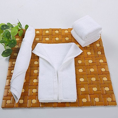 LINENWALAS Set of 12 Face Towel Curtains 550 GSM Soft Touch Face Towels Ultra Soft Quick Dry Towel White - Image 2