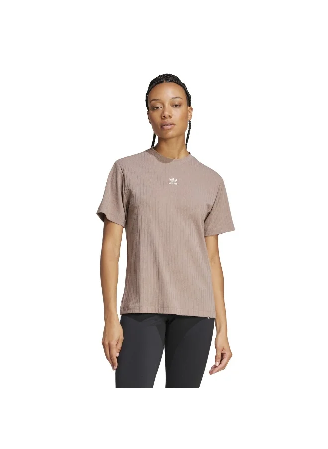 اديداس اوريجينالز adidas ESS WR TEE Brown Originals Women T-SHIRTS