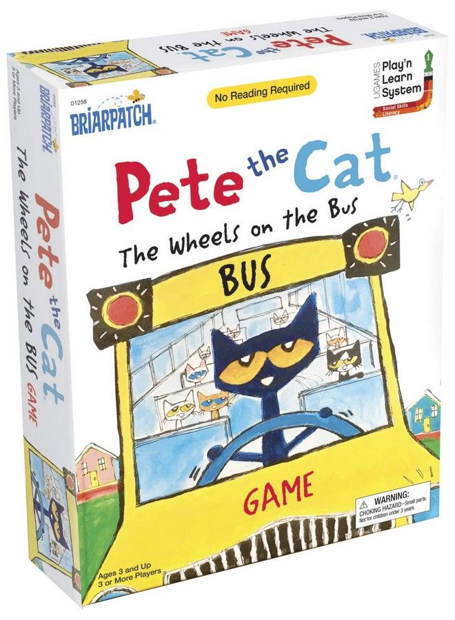 Briarpatch Pete The Cat Wheels On The Bus Singalong Puzzle Board Game For Kids Ages 3 & Up Multi - Image 2