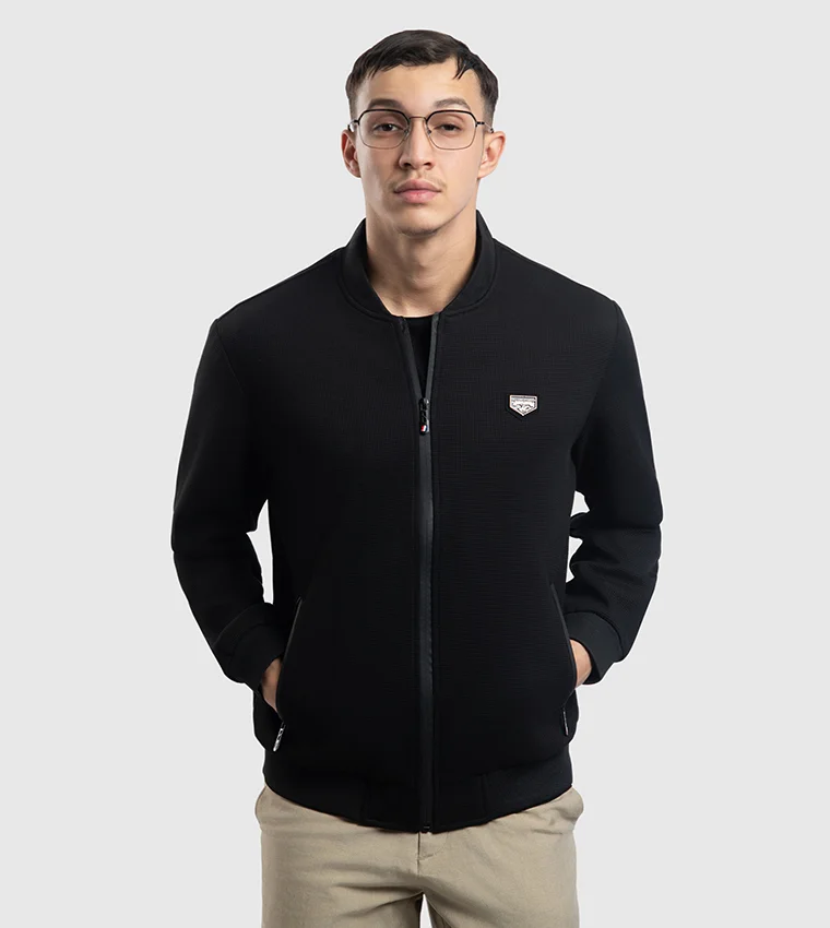 BEVERLY HILLS POLO CLUB Zippered Stand Collar Jacket