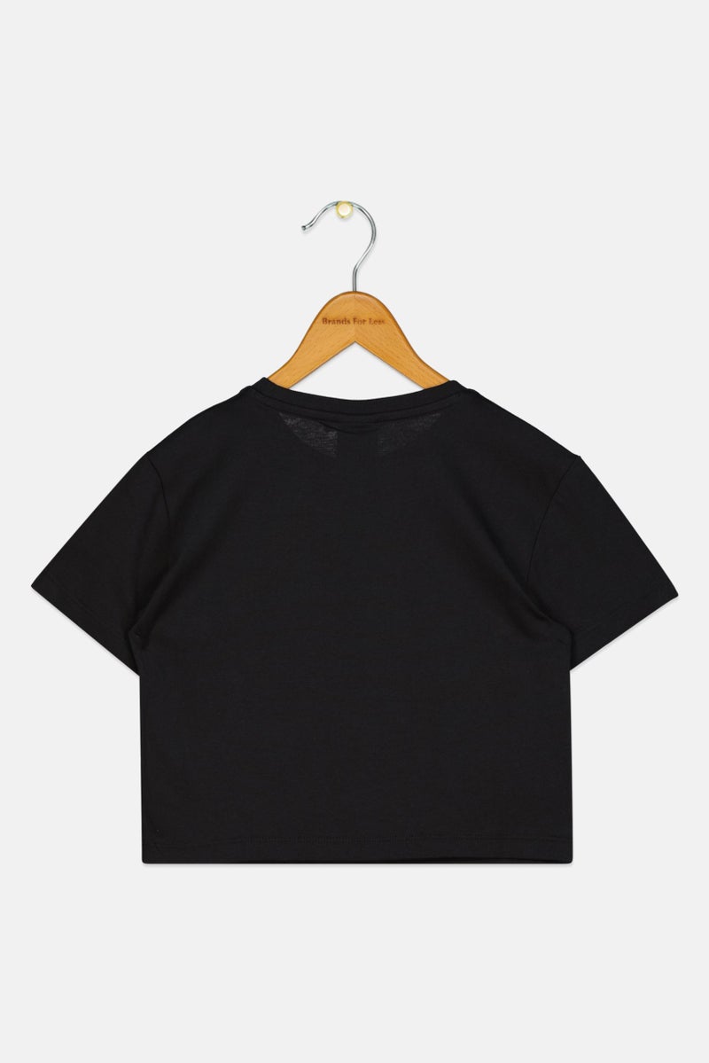 PUMA Puma x Trolls Kids Girl Short Sleeves Outdoors T-Shirt, Black  - Image 2