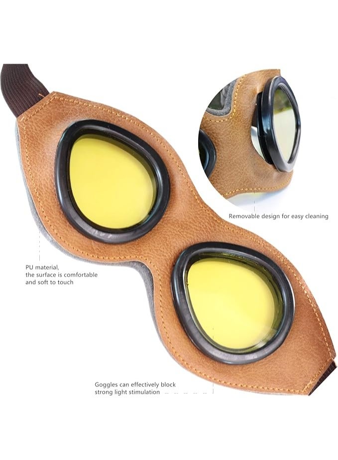 Happy Will Pilot Aviator Fleece Warm Hat Cap with Earmuffs for Kids Toddlers Celadon Brown - Image 5