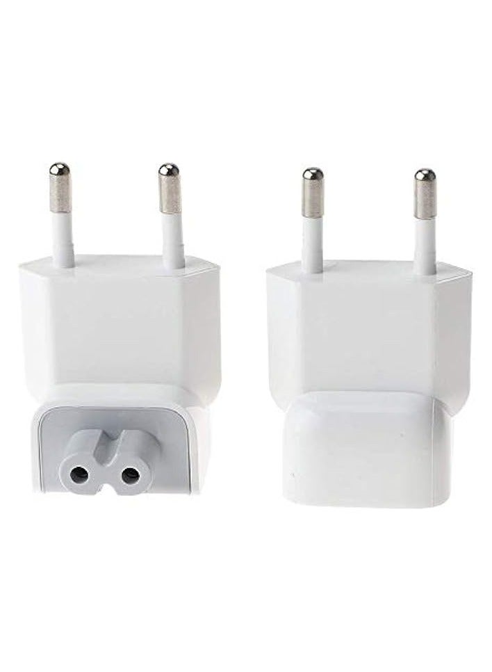 erorex Plug Converter Travel Charger Adapter White Pack of 2 - Image 1