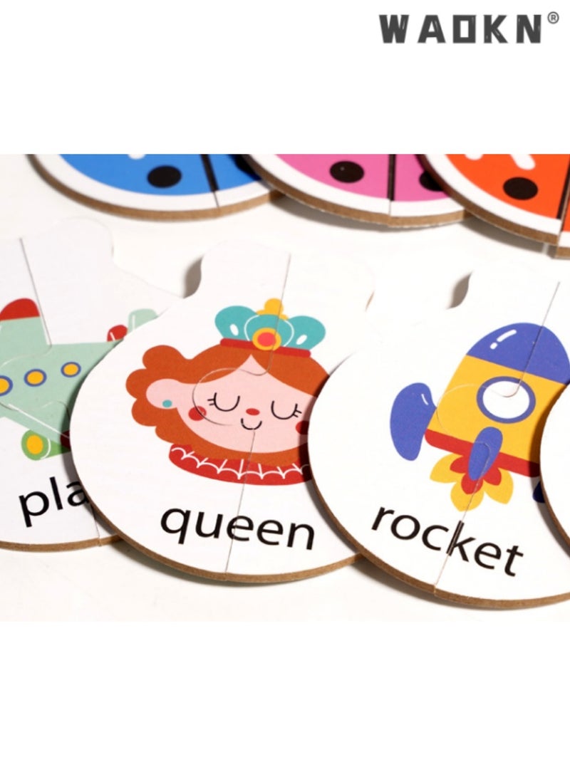 دبليو أيه أو كي أن أطفال الخنفساء موضوع الرسالة مطابقة لعبة ، لعبة تعليمية تناسب ، الخيار المثالي للتعلم المبكر والتعرف على الحروف الهجائية ، مثيرة للاهتمام وتفاعلية كلمة مطابقة بطاقات ، ومناسبة جدا للأطفال الصغار والأطفال ما قبل المدرسة - Image 3