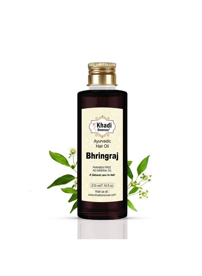 KHADI Omorose Bhringraj Hair Oil |Controls Hair Fall | Promotes Healthy Hair Growth | Mineral Oil Free | Makes Hair Strong, 210Ml - Image 2