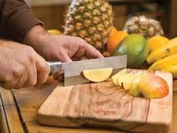 Xudo Xudo NonSlip Vegetable Cutting BoardVegetable Chopping Board With Hanging Ring 30 CM BIEGE Nonslip cutting board Wooden Cutting Board with Antibacterial Surface Professional Heavy Duty Durable Chopping Board with Finger Hole for Cutting and Chopping Vegetables Fruit Bread Meat Perfect Dual Tone Wood Serving Tray Board - Image 4